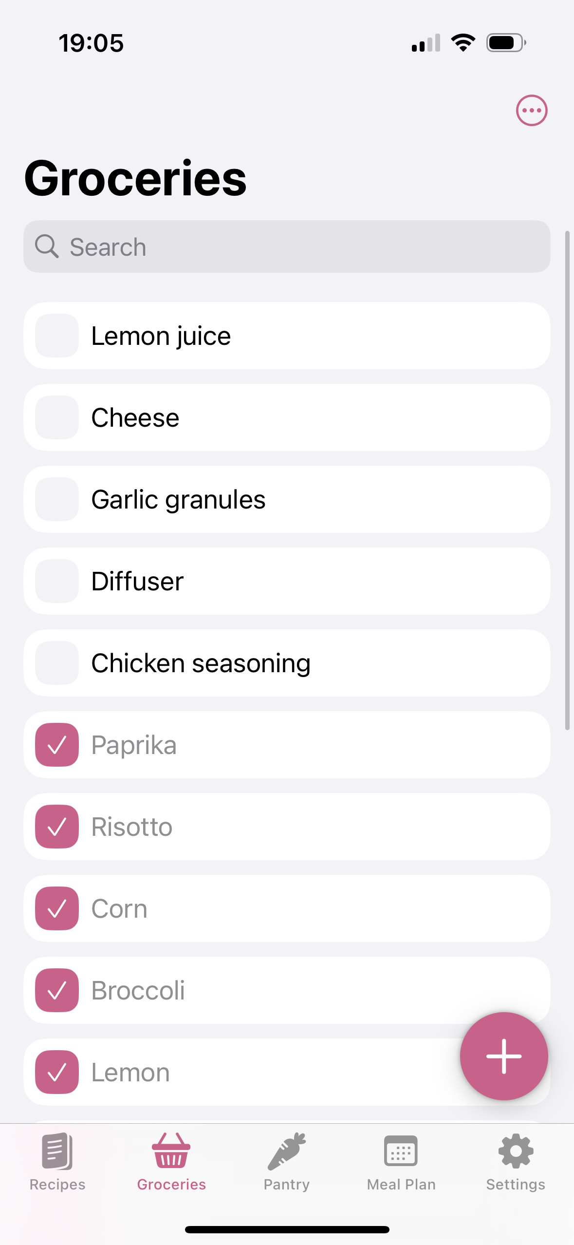 Fridg App iPhone Screenshot